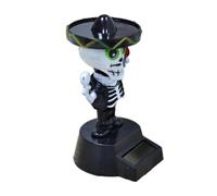 Cute Halloween Skeleton Solar Dancing Doll Shaking Head Desk Dashboard | Cute Halloween Skeleton Dashboard Doll Shakes Head Automatically Under Sunlight For Fun Festive Driving