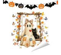 Cute Halloween Stickers, Pumpkin Ghost Decals, Window Glass Decor