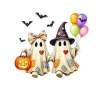 Cute Halloween Stickers, Pumpkin Ghost Decals, Window Glass Decor
