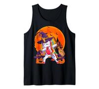 Cute Halloween Unicorn Witch Pumpkins Dab Dance Dabbing Canotta