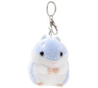 Cute Hamster Keychain - Soft Plush | Portable Mini Pendant | Stuffed Animal Toy Keyring,Backpack, Purse, Car Keys | Adorable Gift For Kids, Teens, Hamster Lovers