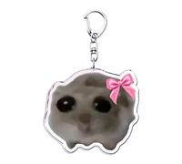 Cute Hamster Keyring - Multipurpose Animal Key Holder | Compact Purse And Backpack Charm, Fun Keychain For Kids And Adults, Adorable Hamster Keyring For Bags, And Collectibles.