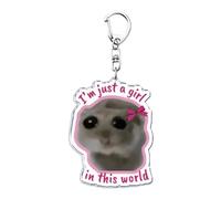 Cute Hamster Keyring - Multipurpose Animal Key Holder | Compact Purse And Backpack Charm, Fun Keychain For Kids And Adults, Adorable Hamster Keyring For Bags, And Collectibles.