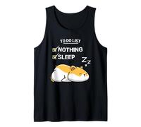 Cute Hamster To Do List Nothing Stanco criceto addormentato Canotta