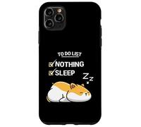 Cute Hamster To Do List Nothing Stanco criceto addormentato Custodia per iPhone 11 Pro Max