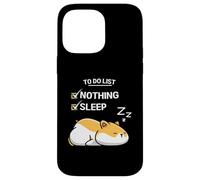 Cute Hamster To Do List Nothing Stanco criceto addormentato Custodia per iPhone 14 Pro Max