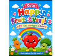 Cute Happy 25 Fruits&Veggies