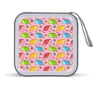Cute Happy Beauty Cats Funny CD Case Holder Organizer 40 Capacità DVD Collection Storage Bag Portafoglio per Auto Casa Viaggio