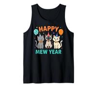 Cute Happy Mew Year 2026 Cat Party for Cat Dad Mom Kids Meow Canotta