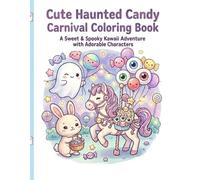 Cute Haunted Candy Carnival Coloring Book: A Sweet & Spooky Kawaii Adventure with Adorable Characters