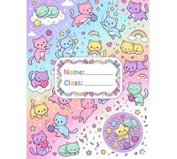 Cute Hawaiian Cat Notebook for Kids: Handwriting Practice Book for Early Learners: Hawaiian Theme Kids Writing Book | Improve Letter Formation and Spacing with Four Line Practice
