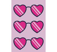 Cute Heart Shaped Sunglasses: A Fun and Adorable Lined Notebook for Girls - 100 Pages with Heart Designs for Writing, Drawing, and Dreaming