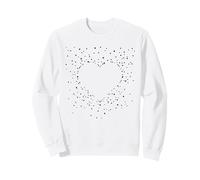 Cute Heart White And Black Art Stars Felpa