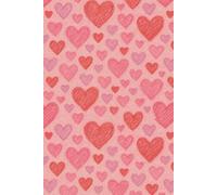 Cute Hearts Sketchbook: Blank Drawing & Doodle Notebook with Pink Heart Pattern Cover, Aesthetic Art Journal for Kids, Teens & Adults (200 Pages)