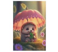 Cute Hedgehog Jigsaw Puzzle 1000 Pezzi Per Adulti Gioco Jigsaw Toys Adolescenti Puzzles Gifts Decorazione Murale 78×53cm