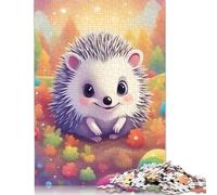 Cute Hedgehog Jigsaw Puzzle Impossible 1000 Pezzi Decorazione Per La Casa. Rilassamento E Intelligence Per Adulti E Bambini Da 12 Anni 1000pcs (75x50cm)