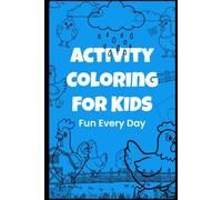 Cute Hen & Chicks Coloring Book: 50 Fun and Easy Coloring Pages for Kids Ages 3-8