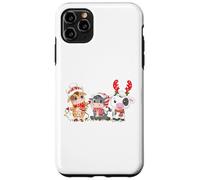 Cute Highland Cows Christmas Holiday Country Heifer Farm Custodia per iPhone 11 Pro Max