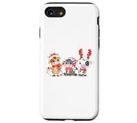 Cute Highland Cows Christmas Holiday Country Heifer Farm Custodia per iPhone SE (2020) / 7/8