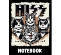 Cute Hiss Cats Rock Notebook: Fun & Whimsical Writing Journal For Girls, Cat Lovers, And Creative Kids, Perfect Gift For Cat Moms, Students, And Young ... Book, Journal) (8.5 x 11 Large) (110 Pages)