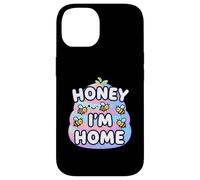 Cute Honey I'm Home Beehive Pun Custodia per iPhone 14