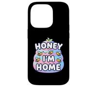 Cute Honey I'm Home Beehive Pun Custodia per iPhone 14 Pro