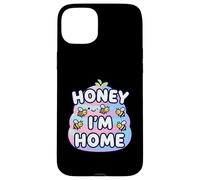 Cute Honey I'm Home Beehive Pun Custodia per iPhone 15 Plus