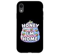 Cute Honey I'm Home Beehive Pun Custodia per iPhone XR