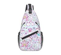 Cute Horse Seas Fort Zainetto Tracolla Versatile Zaino Monospalla Portatile Borsello Tracolla Per Uomo Donna Scuola
