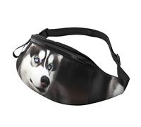 Cute Husky Dog Marsupio Con Cintura Marsupio Da Unisex Comodo Bum Bag Per All'Aperto Sport Escursionismo 14X35Cm