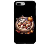 Cute Husky Fall Decor Autumn Vibes For Cozy Season Husky Mom Custodia per iPhone 7 Plus/8 Plus