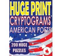 Cute Huur Huge Print Cryptograms - American Poets (Tascabile)
