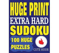 Cute Huur Huge Print Extra Hard Sudoku (Tascabile)