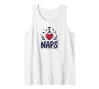Cute I Heart Naps Design for Moms, Sleepy Girl Funny Mom Canotta