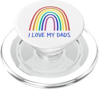 Cute I Love My Daddies Rainbow Family Two Fathers 2 Daddies PopSockets PopGrip per MagSafe