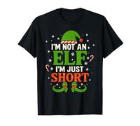 Cute I’m Not an Elf I’m Just Short Funny Christmas Elf Humor Maglietta