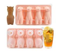 Cute Ice Molds - Alpaca Shape Silicone Ice Tray, 4-Cavity Novelty Animal Mold | Kitchen Gadget For Whiskey, Cocktails, Coffee, Home, Camping, And Parties Flexible Silicone Fun Drink