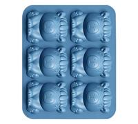 Cute Ice Tray, Silicone Freezer Mold, Capybara Shape Flessibile Ice Maker 6 Grid Easy Release Design, Food Grade Non Stick Cube Tray, Multi Use Beverage Chiller Tool, Party Drink Accessory for Home