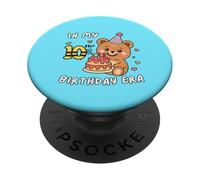 Cute In My 10th Birthday Era, divertente torta di compleanno con orsetti e api PopSockets PopGrip Adesivo