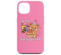 Cute In My 5th Birthday Era, divertente torta di compleanno con orsetti e api Custodia per iPhone 13