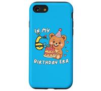 Cute In My 6th Birthday Era, divertente torta di compleanno con orsetti e api Custodia per iPhone SE (2020) / 7 / 8