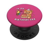 Cute In My 7th Birthday Era, divertente torta di compleanno con orsetti e api PopSockets PopGrip Adesivo