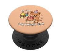 Cute In My 8th Birthday Era, divertente torta di compleanno con orsetti e api PopSockets PopGrip Adesivo