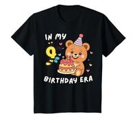 Cute In My 9th Birthday Era, divertente torta di compleanno con orsetti e api Maglietta