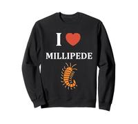 Cute Insect Centipede Minimalist Simple i Love Millipede Felpa