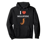 Cute Insect Centipede Minimalist Simple i Love Millipede Felpa con Cappuccio