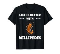 Cute Insect Centipede Simple Life is Better with Millipedes Maglietta