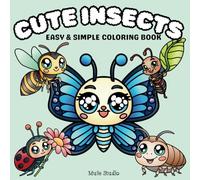 Cute Insects: Easy & Simple coloring book