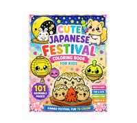 CUTE JAPANESE FESTIVAL COLORING BOOK: FOR KIDS