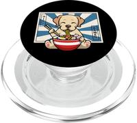 Cute Japanese Kawaii Ramen Noodles Yellow Labrador Retriever PopSockets PopGrip per MagSafe